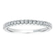 Wedding Band 14k White Gold Diamond Straight