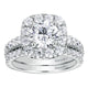 Wedding Band 14k White Gold Diamond Straight