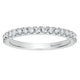 Wedding Band 14k White Gold Diamond Straight