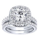 Wedding Band 14k White Gold Diamond Straight