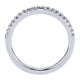 Wedding Band 14k White Gold Diamond Straight