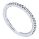 Wedding Band 14k White Gold Diamond Straight