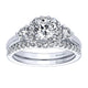 Wedding Band 14k White Gold Diamond Straight