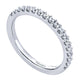 Wedding Band 14k White Gold Diamond Straight