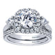 Wedding Band 14k White Gold Diamond Straight