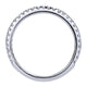 Wedding Band 14k White Gold Diamond Straight