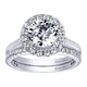 Wedding Band 14k White Gold Diamond Straight