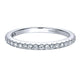 Wedding Band 14k White Gold Diamond Straight