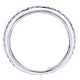 Wedding Band 14k White Gold Diamond Straight