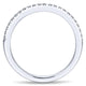 Wedding Band 14k White Gold Diamond Straight