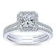 Wedding Band 14k White Gold Diamond Straight