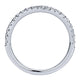 Wedding Band 14k White Gold Diamond Straight