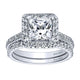Wedding Band 14k White Gold Diamond Straight
