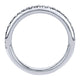 Wedding Band 14k White Gold Diamond Straight