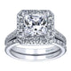 Wedding Band 14k White Gold Diamond Straight