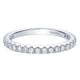 Wedding Band 14k White Gold Diamond Straight