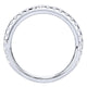 Wedding Band 14k White Gold Diamond Straight