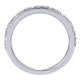 Wedding Band 14k White Gold Diamond Straight
