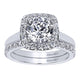 Wedding Band 14k White Gold Diamond Straight