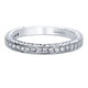 Wedding Band 14k White Gold Diamond Straight