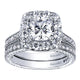 Wedding Band 14k White Gold Diamond Straight