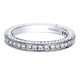 Wedding Band 14k White Gold Diamond Straight