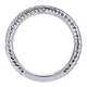 Wedding Band 14k White Gold Diamond Straight
