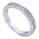 Wedding Band 14k White Gold Diamond Straight