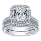 Wedding Band 14k White Gold Diamond Straight
