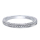 Wedding Band 14k White Gold Diamond Straight