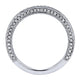 Wedding Band 14k White Gold Diamond Straight