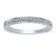 Wedding Band 14k White Gold Diamond Straight