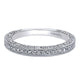 Wedding Band 14k White Gold Diamond Straight