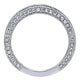 Wedding Band 14k White Gold Diamond Straight