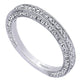 Wedding Band 14k White Gold Diamond Straight