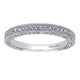 Wedding Band 14k White Gold Diamond Straight