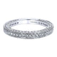 Wedding Band 14k White Gold Diamond Straight