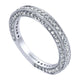 Wedding Band 14k White Gold Diamond Straight