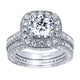 Wedding Band 14k White Gold Diamond Straight