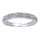 Wedding Band 14k White Gold Diamond Straight