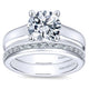 Wedding Band 14k White Gold Diamond Straight