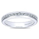 Wedding Band 14k White Gold Diamond Straight