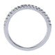 Wedding Band 14k White Gold Diamond Straight