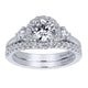 Wedding Band 14k White Gold Diamond Straight
