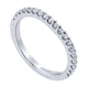 Wedding Band 14k White Gold Diamond Straight