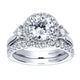 Wedding Band 14k White Gold Diamond Straight