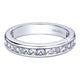 Wedding Band 14k White Gold Diamond Straight