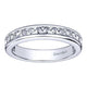 Wedding Band 14k White Gold Diamond Straight