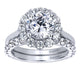 Wedding Band 14k White Gold Diamond Straight