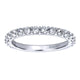 Wedding Band 14k White Gold Diamond Straight